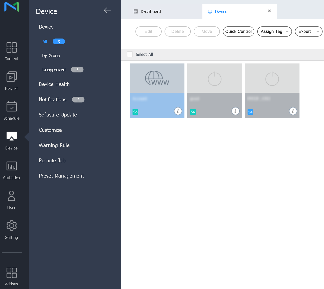Samsung remote management solution